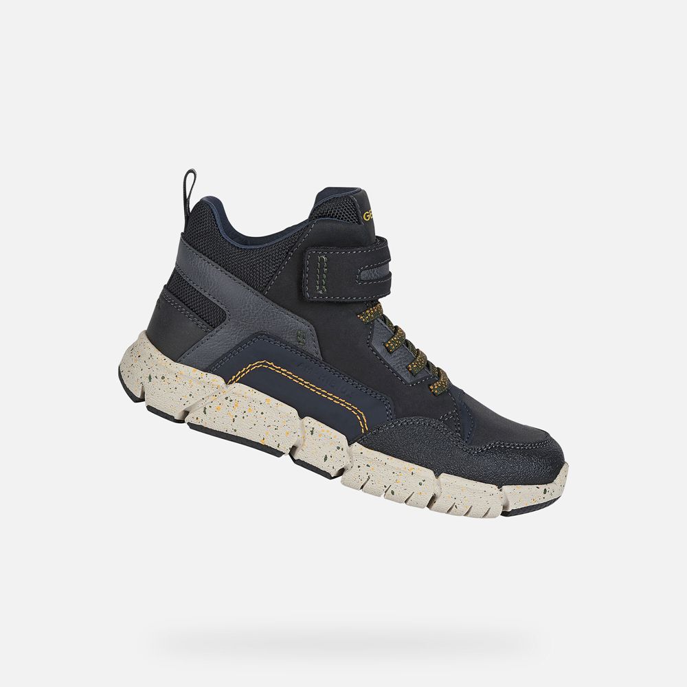 Geox Erkek Çocuk Bot Siyah - Flexyper Abx - SPO-743916